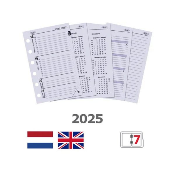 Pocket Junior Ring weekagenda 2025 (inclusief maandplanner voor 2025 en 2026) - Leer - Marmerlook Blauw Groen Goud – Navulbaar – Cadeau tip - Organizer - Planner - Agenda - Afbeelding 3
