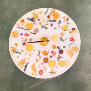 Round shape epoxy salontafel