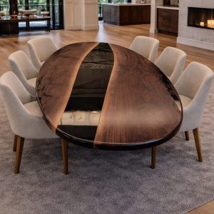 Rounded Corners epoxy tafel