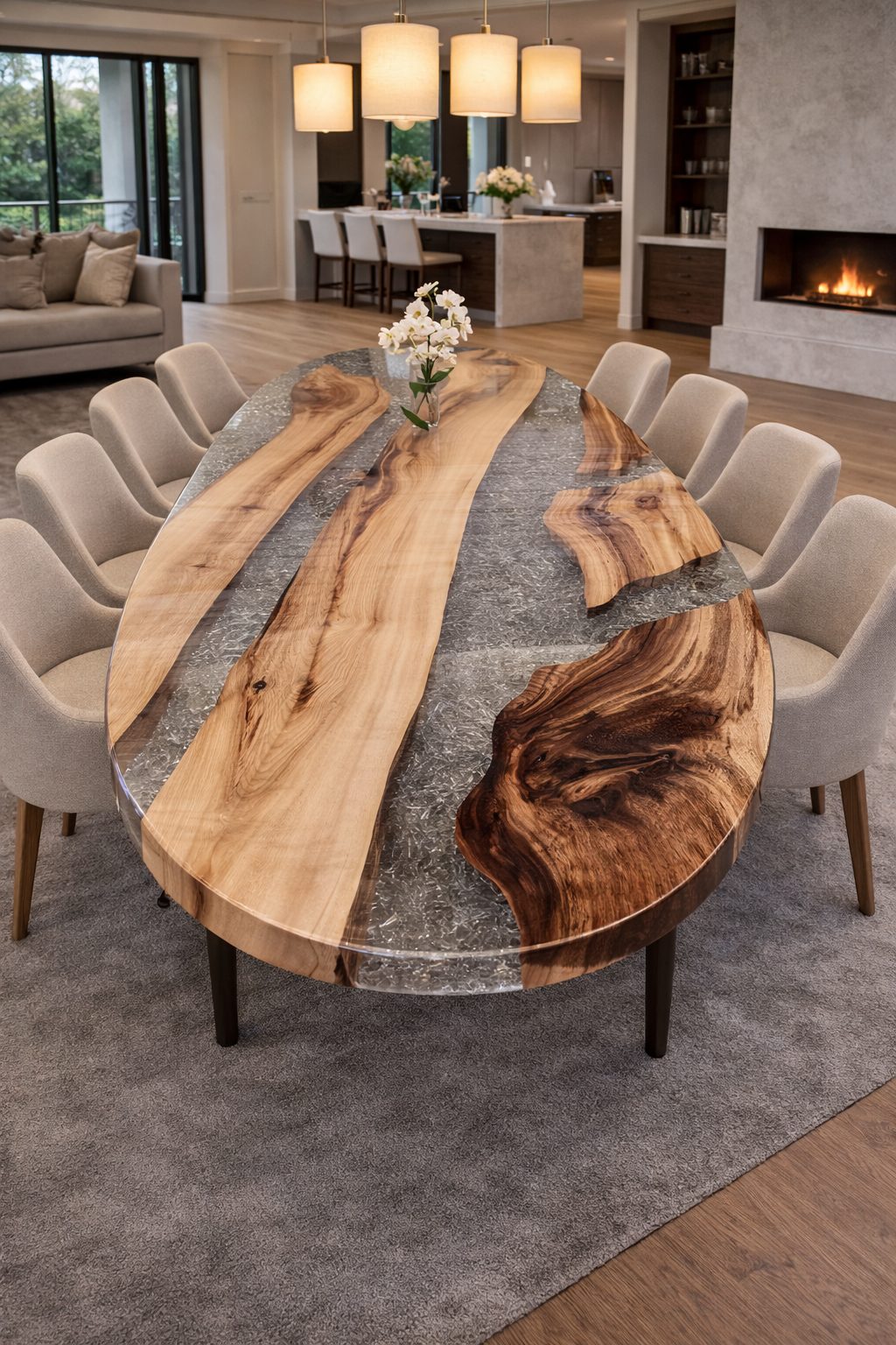 Ovale shape epoxy tafel