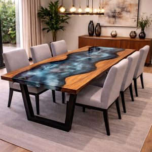 Straight edge epoxy tafel