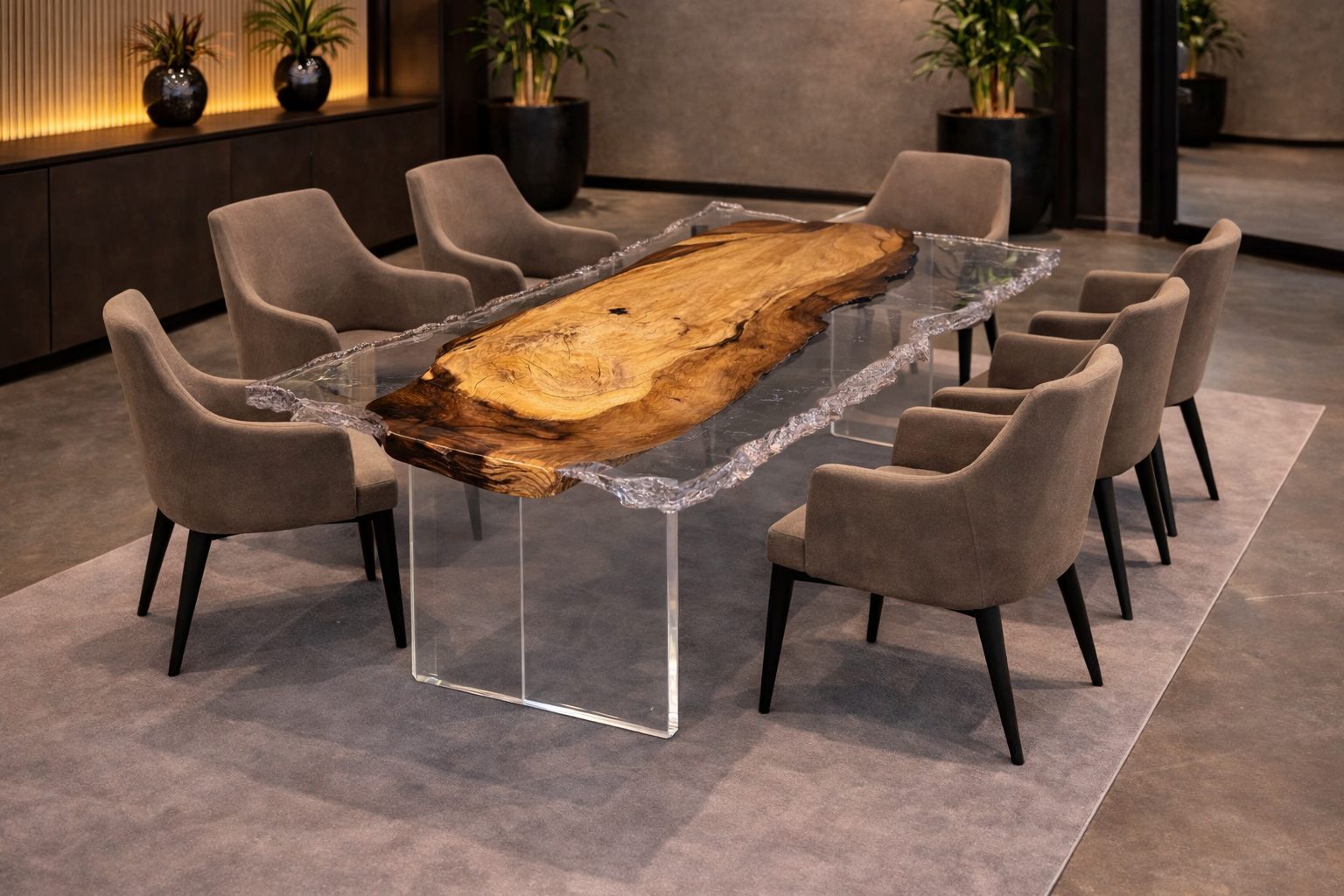 Irregular shape epoxy tafel