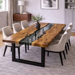 Straight egde epoxy tafel