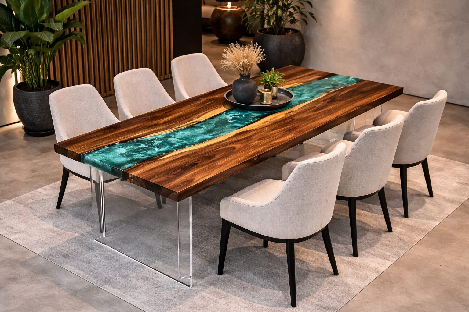 Straight edge epoxy tafel