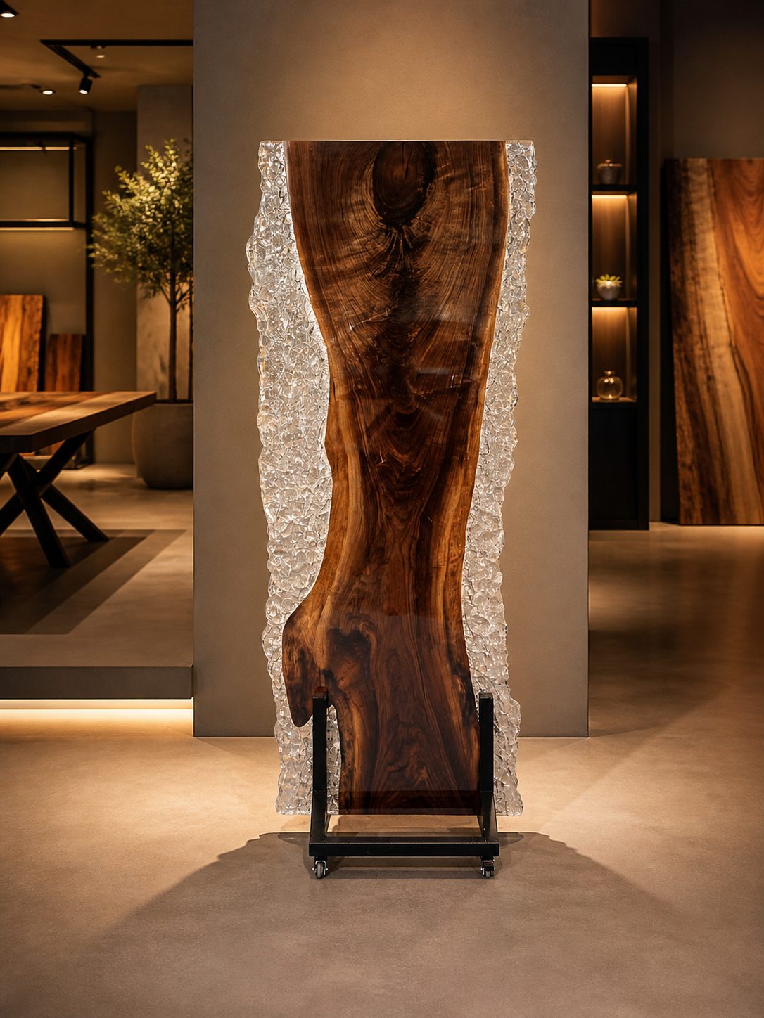 Crystal edge epoxy tafel