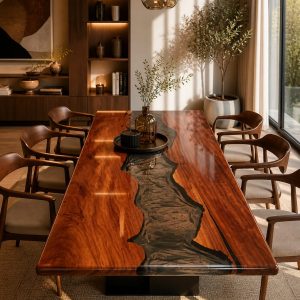 Rounded corners epoxy tafel